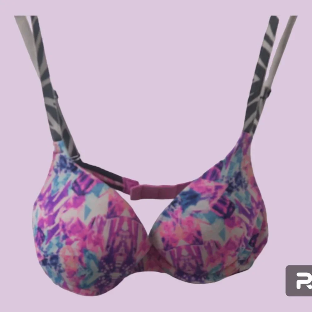 PINK Victoria's Secret wear everywhere push-up bra in pink and multi-colored 32B